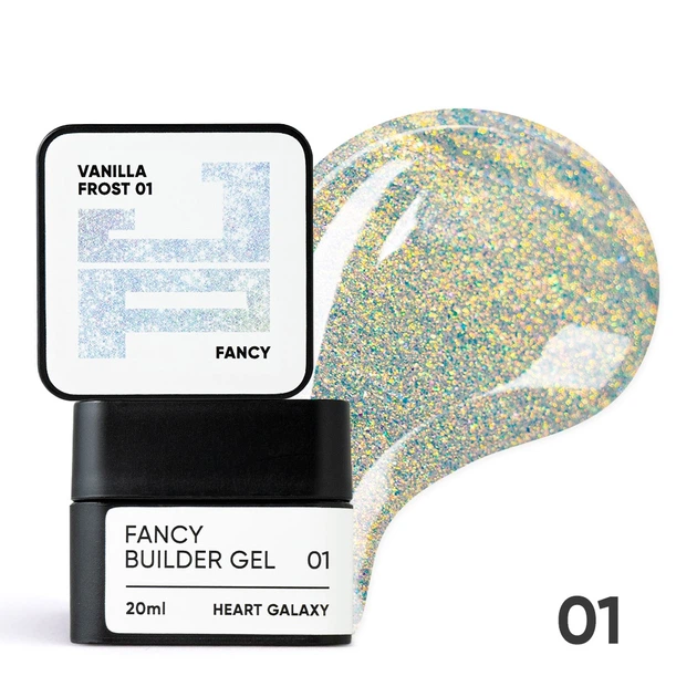 Білдер-гель з ефектом хамелеону Fancy Builder Gel Jerden Proff №01 Vanilla Frost 20 мл - Фото 1 Білдер-гель з ефектом хамелеону Fancy Builder Gel Jerden Proff №01 Vanilla Frost 20 мл - изображение 1