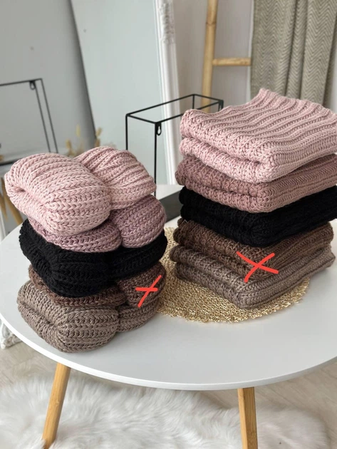 Хомут восьмерка крупная вязкая одинарная с 2 отворотом One Size Черный (Хомут Джинжер) - Фото 5 Хомут восьмерка крупная вязкая одинарная с 2 отворотом One Size Черный (Хомут Джинжер) - изображение 5