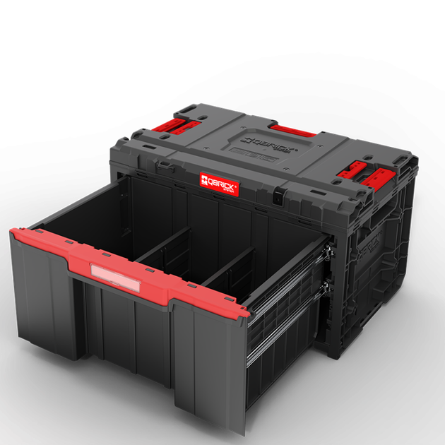 Ящик для інструментів QQBRICK SYSTEM ONE DRAWER 1 TOOLBOX 2.0 (587x380x340мм) (5901238260479) (SKRQONED1CZAPG003) - Фото 2 Ящик для інструментів QQBRICK SYSTEM ONE DRAWER 1 TOOLBOX 2.0 (587x380x340мм) (5901238260479) (SKRQONED1CZAPG003) - зображення 2