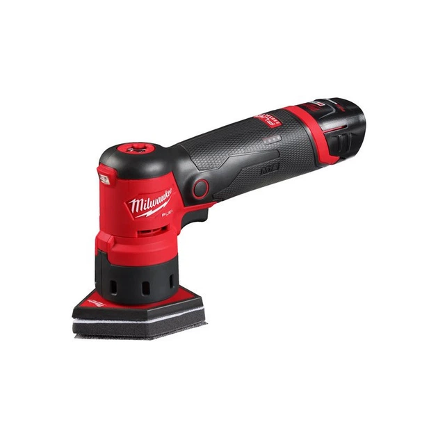 Шлифмашина вибрационная аккумуляторная бесщеточная MILWAUKEE, M12 FDSS-422X (зарядное устройство С12 С, 1 аккумулятор М12 В2 2Ач, - изображение 5