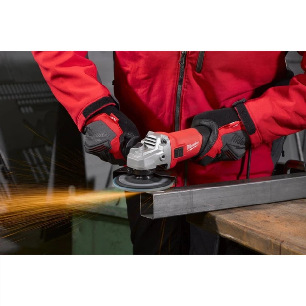 Шлифмашина угловая MILWAUKEE, AG 800-115 E D-SET, 800Вт, диаметр 115мм (диск, защитный кожух, боковая рукоятка, опорная и - изображение 3