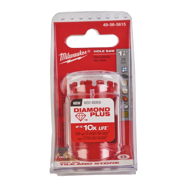 Коронка алмазна Diamond Plus MILWAUKEE, диаметр 29мм (1/2'х20) (сверление с водой) (замена на 4932498351) - изображение 2