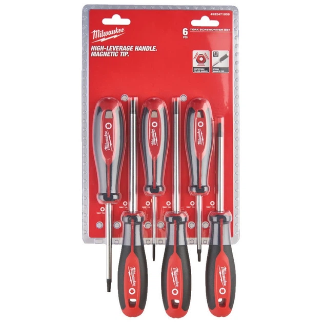 Набор отверток магнитных с трехгранной рукояткой MILWAUKEE TORX (6шт) - изображение 2
