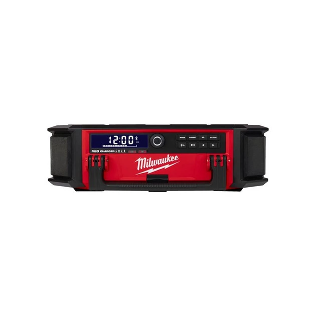 Радіоприймач акумуляторний із зарядним пристроєм PACKOUT MILWAUKEE, M18 PRCDAB+-0 - Фото 2 Радіоприймач акумуляторний із зарядним пристроєм PACKOUT MILWAUKEE, M18 PRCDAB+-0 - зображення 2