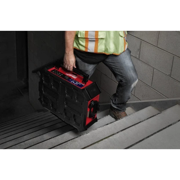 Радіоприймач акумуляторний із зарядним пристроєм PACKOUT MILWAUKEE, M18 PRCDAB+-0 - Фото 6 Радіоприймач акумуляторний із зарядним пристроєм PACKOUT MILWAUKEE, M18 PRCDAB+-0 - зображення 6