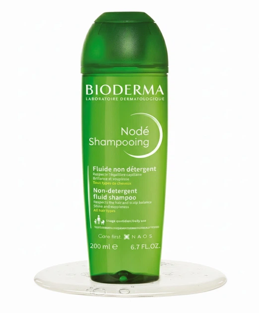 Шампунь без миючих засобів Bioderma Node shampoo 200 мл для всієї родини усіх типів волосся (3401345060150) - изображение 6