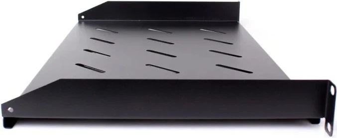 Półka rackowa uniwersalna Getfort 19 cali 1U 270 mm Czarna (HGF-27H-WB) - obraz 2