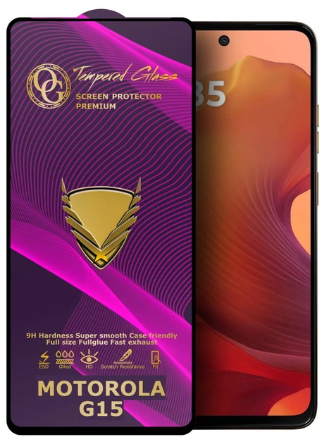 Защитное стекло GoldenArmor Motorola Moto G15 (Full Glue) (44281) - Фото 1 Защитное стекло GoldenArmor Motorola Moto G15 (Full Glue) (44281) - изображение 1