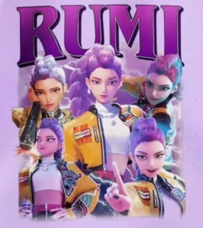 Худі для дівчаток пуловер RUMi Anime cosplay Кейпоп мисливці на демонів KPop Demon Hunters фіолет Зріст 160 - Фото 5 Худі для дівчаток пуловер RUMi Anime cosplay Кейпоп мисливці на демонів KPop Demon Hunters фіолет Зріст 160 - изображение 5