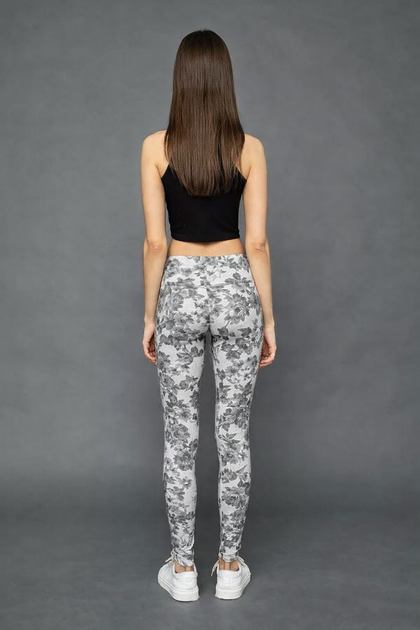 Леггинсы цветочный принт для девочек Calzedonia Серый (modp0534 grey (158-170 (12-16 лет)) - Фото 2 Леггинсы цветочный принт для девочек Calzedonia Серый (modp0534 grey (158-170 (12-16 лет)) - изображение 2