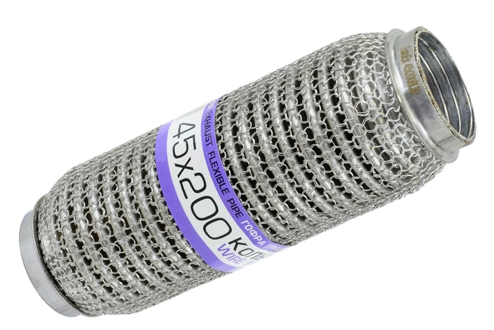 Гофра глушителя 45x200 кольчуга, interlock EuroEx - Фото 1 Гофра глушителя 45x200 кольчуга, interlock EuroEx - изображение 1