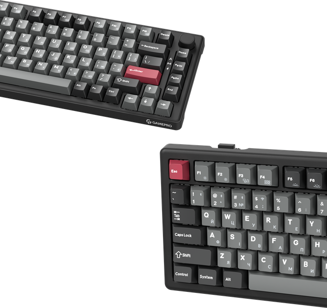 Беспроводная механическая клавиатура GamePro Asgard Yord (MK266BK) - изображение 4