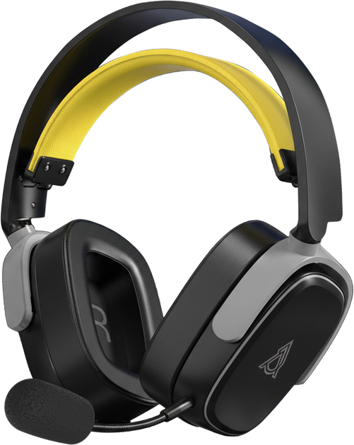 Бездротові ігрові навушники Ajazz AHM09 MAX Black Gray Yellow (AHM09-MAX-BGY) - Фото 1 Бездротові ігрові навушники Ajazz AHM09 MAX Black Gray Yellow (AHM09-MAX-BGY) - зображення 1