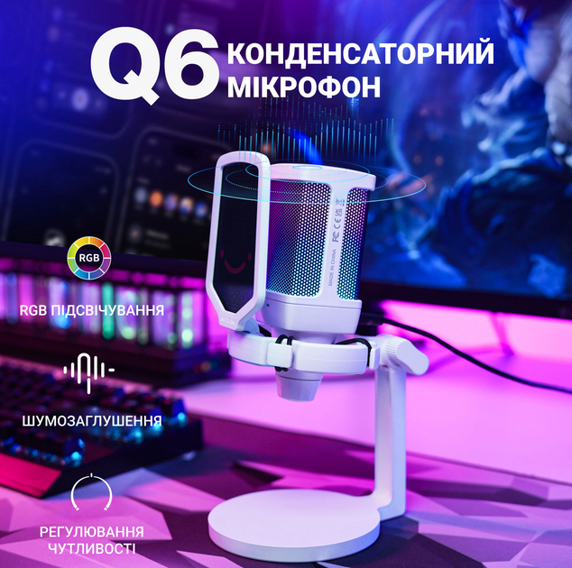 Микрофон Fifine Q6W White - изображение 4