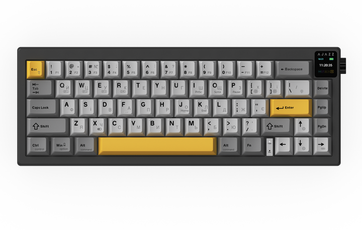 Беспроводная механическая клавиатура Ajazz AK650 Flying Fish Switch - Black (AK650-FF-BGY) - Фото 1 Беспроводная механическая клавиатура Ajazz AK650 Flying Fish Switch - Black (AK650-FF-BGY) - изображение 1