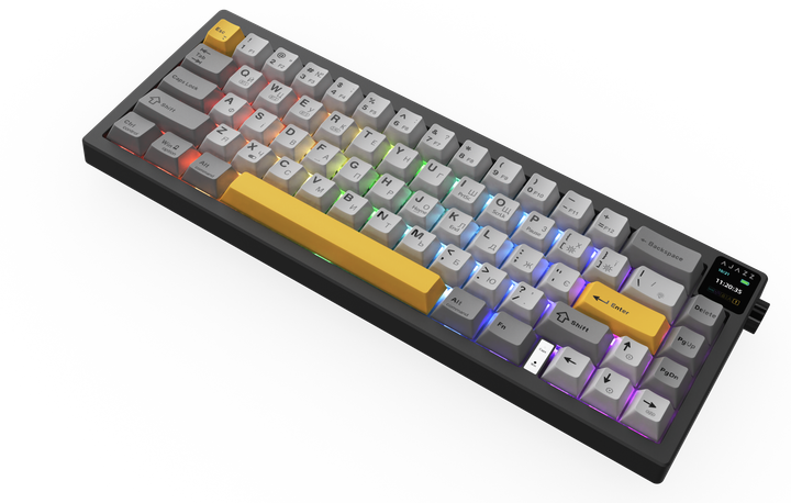 Беспроводная механическая клавиатура Ajazz AK650 Flying Fish Switch - Black (AK650-FF-BGY) - Фото 4 Беспроводная механическая клавиатура Ajazz AK650 Flying Fish Switch - Black (AK650-FF-BGY) - изображение 4