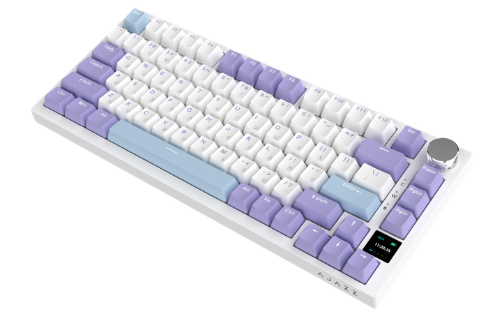 Беспроводная механическая клавиатура Ajazz AK820 PRO 75% Gift Switch White RGB (AK820PRO-G-PWB) - Фото 4 Беспроводная механическая клавиатура Ajazz AK820 PRO 75% Gift Switch White RGB (AK820PRO-G-PWB) - изображение 4