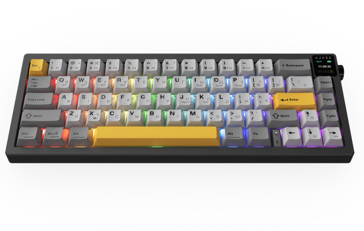 Беспроводная механическая клавиатура Ajazz AK650 Flying Fish Switch - Black (AK650-FF-BGY) - Фото 6 Беспроводная механическая клавиатура Ajazz AK650 Flying Fish Switch - Black (AK650-FF-BGY) - изображение 6