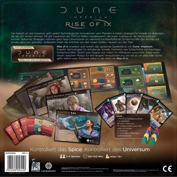 Настільна гра Asmodee Dune Imperium - Піднесення Ікса DWDD0002 (4015566603158) - зображення 4