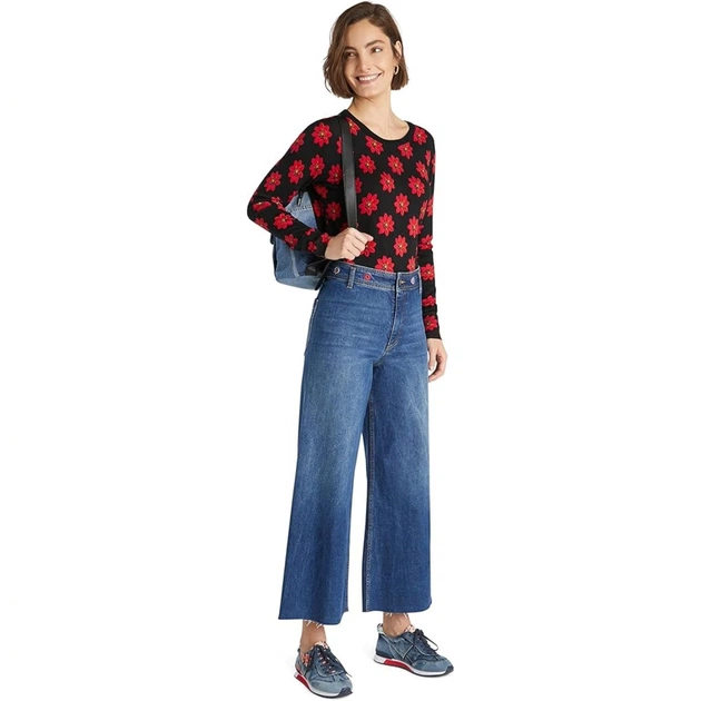 Жіночі джинси Desigual Claudia широкі S 21WWDD37/5161 (36) - Фото 2 Жіночі джинси Desigual Claudia широкі S 21WWDD37/5161 (36) - изображение 2