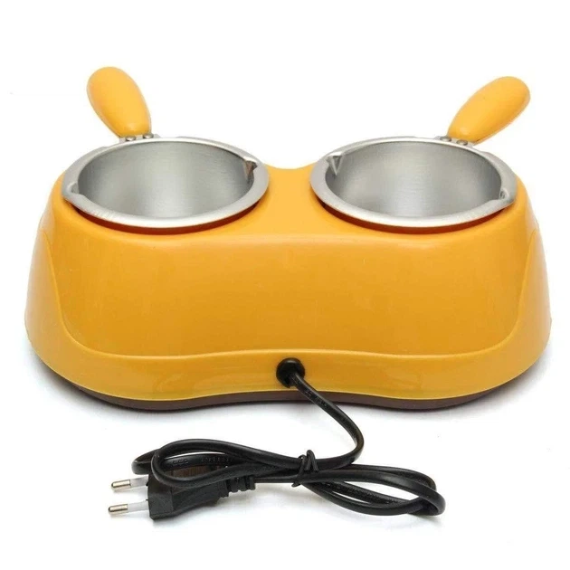 Двойной баночный воскоплав Wax Warmer Mini желтый без крышек, 2 по 240 мл - Фото 2 Двойной баночный воскоплав Wax Warmer Mini желтый без крышек, 2 по 240 мл - изображение 2