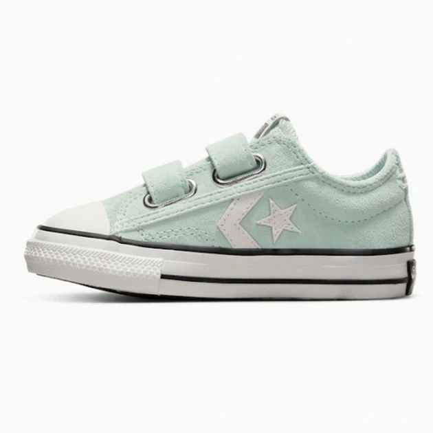 Дитячі кеди Converse Star Player 76 на липучках замшеві м'ятні 26 A10135C (26) - Фото 2 Дитячі кеди Converse Star Player 76 на липучках замшеві м'ятні 26 A10135C (26) - изображение 2