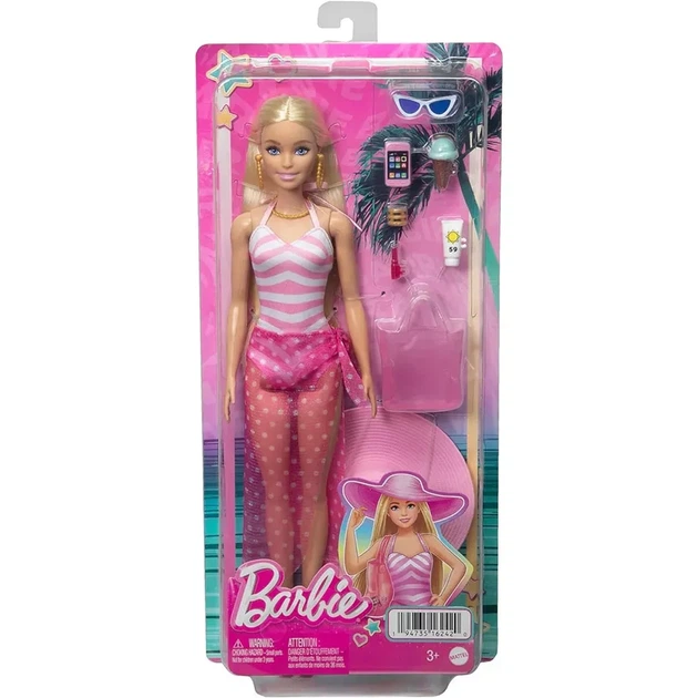 Кукла Barbie Пляжная прогулка (HPL73) - Фото 9 Кукла Barbie Пляжная прогулка (HPL73) - изображение 9