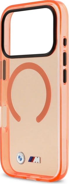 Etui plecki BMW M IML Metal Logos MagSafe do Apple iPhone 17 Pro Orange (BMHMP17L25HSMLK2O) - obraz 6