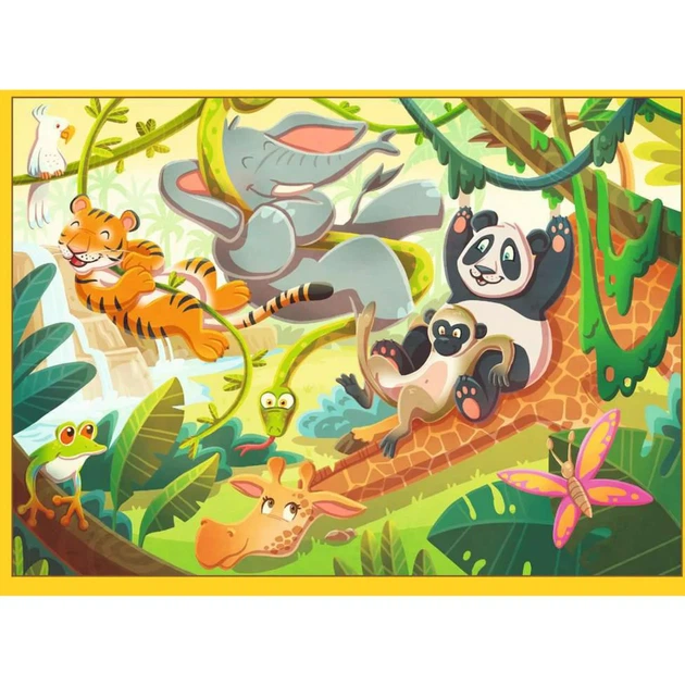 Пазл Ravensburger для дітей 4 квадратні пазли 140 деталей 12004171 (4005555041719) - зображення 6