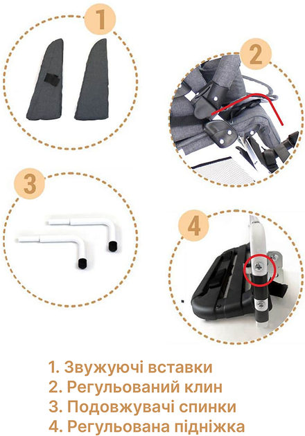 Инвалидная коляска складная для детей MyWam Pegaz (PEGAZ) - изображение 5