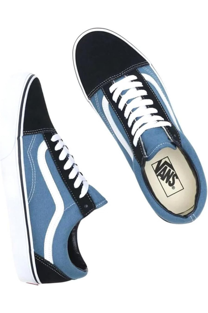 Взуття унісекс Vans Old Skool кросівки замшеві сині 37 VN000D3HNVY1 (37) - Фото 4 Взуття унісекс Vans Old Skool кросівки замшеві сині 37 VN000D3HNVY1 (37) - зображення 4
