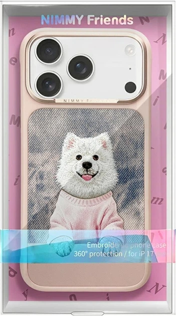 Панель Nimmy Gentle Pets Series Dog MagSafe для Apple iPhone 17 Pro Max Pink (N-YSMC-IP17-PRO-MAX-038) - зображення 8