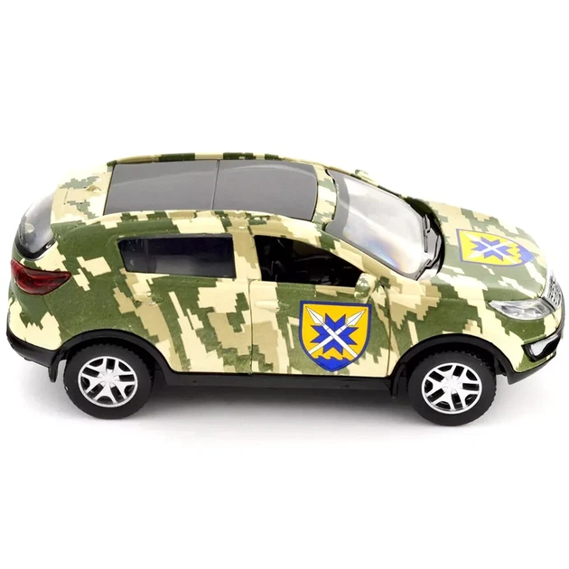 Автомодель TechnoDrive Шеврони Героїв Kia Sportage R 56 ОМПБр (250362M) - зображення 15