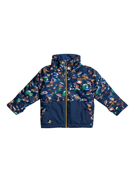 Зимова лижна куртка для хлопчика Quiksilver Little Mission темно-синя 98 EQKTJ03013 BSN6 3 - изображение 4