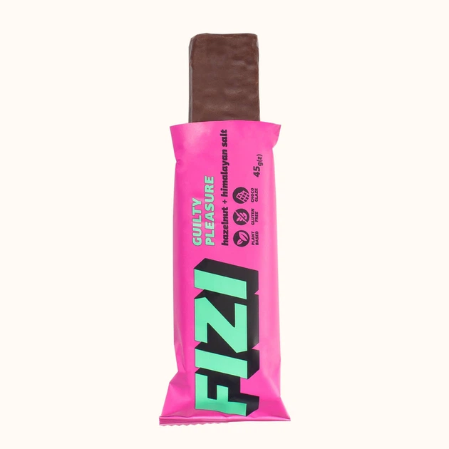 Шоколадный батончик без глютена FIZI Hazelnut himalayan salt 45 г х 10 шт Веган (4820262540023) - изображение 3