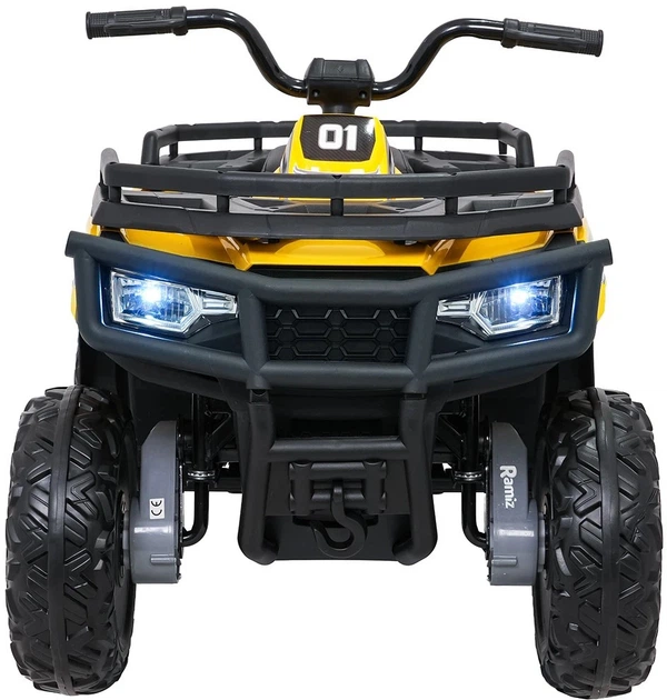 Samochód elektryczny dla dzieci Quad ATV Wolf 1-osobowy Żółty (5903864960341) - obraz 2