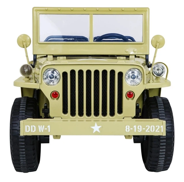 Samochód elektryczny dla dzieci Wojskowy Retro Strong 3-osobowy Matcha (5903864950069) - obraz 2