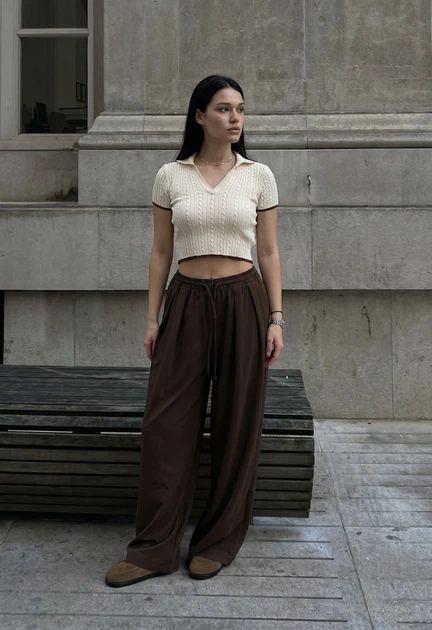 Жіночі штани Staff noa brown M - Фото 6 Жіночі штани Staff noa brown M - изображение 6