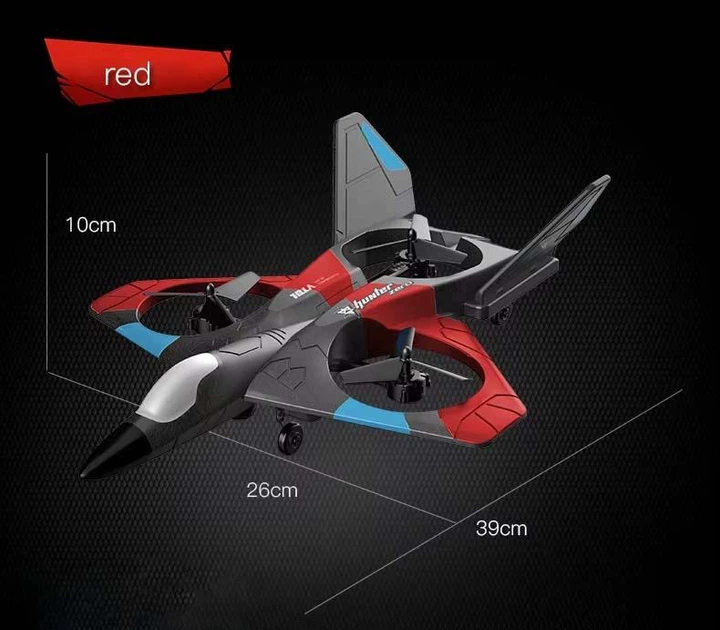 Радіокерований літак 4DRC V27 Red з камерою 1080P Wi-Fi, утримання висоти, 360 ° трюки, до 100 м, до 15 хвилин польоту - зображення 12