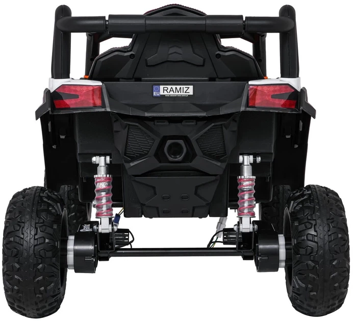 Samochód elektryczny dla dzieci Buggy Madman UTV-MX 1-osobowy Biało-pomarańczowy (5903864985009) - obraz 4