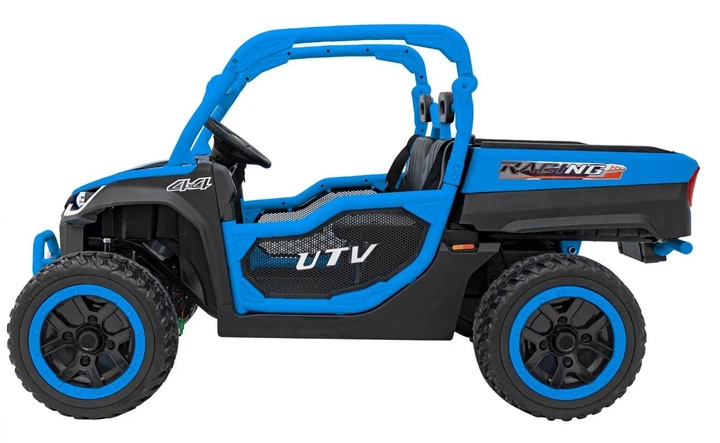 Samochód elektryczny dla dzieci Farmer Truck UTV Racing 2-osobowy Niebieski (5903864944068) - obraz 3