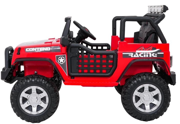 Samochód elektryczny dla dzieci Jeep Beast 1-osobowy Czerwony (5903864960037) - obraz 3