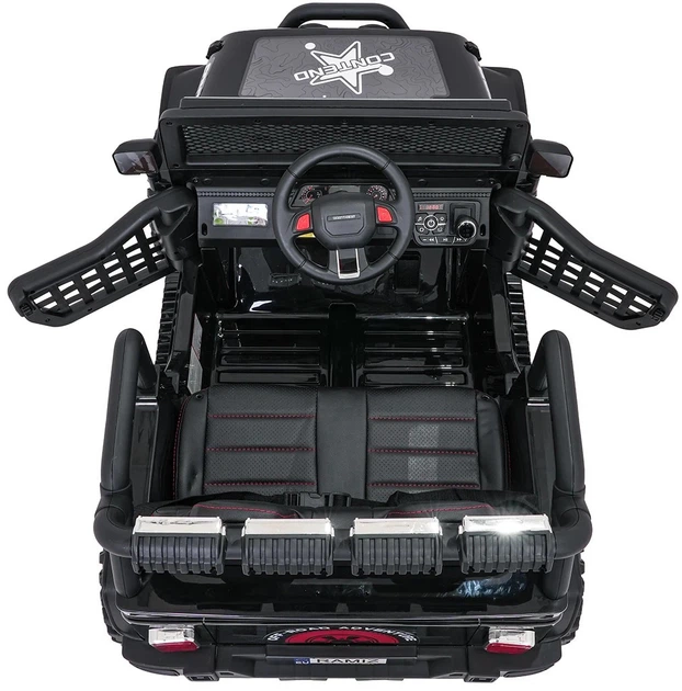 Samochód elektryczny dla dzieci Jeep Beast 1-osobowy Czarny (5903864960044) - obraz 5
