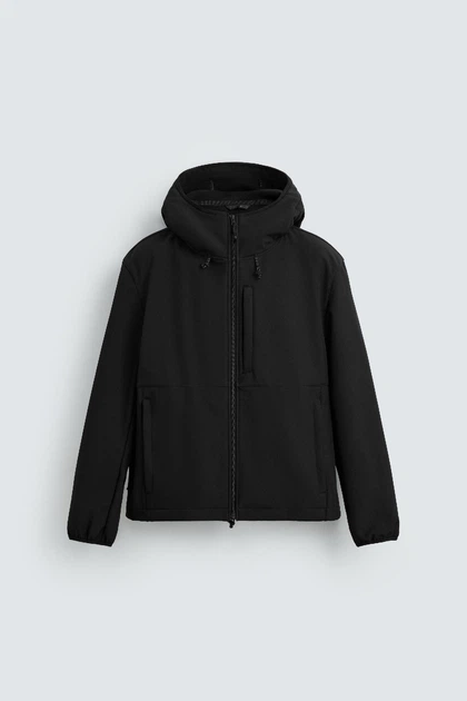 Куртка Zara Softshell чорний 3918/420/800 XL - зображення 5