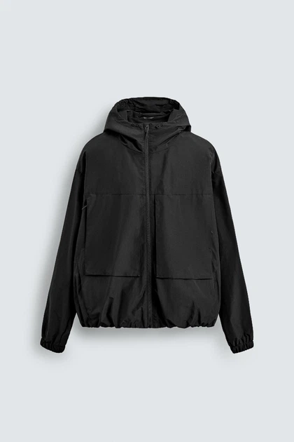 Куртка Zara Water Repellent чорний 8281/410/800 M - изображение 6