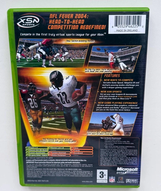 Диск для XBOX Original - NFL Fever 2004, англійська версія, Б/В - Фото 3 Диск для XBOX Original - NFL Fever 2004, англійська версія, Б/В - зображення 3