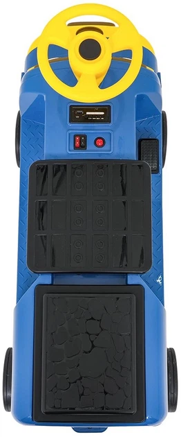 Parowoz elektryczny dla dzieci Stacyjkowo Bruno 2-osobowy Niebieski (5903864960242) - obraz 6