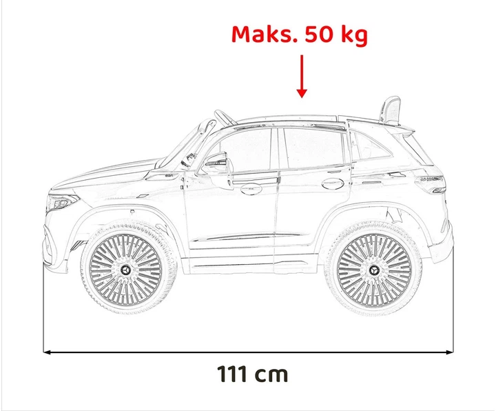 Samochód elektryczny dla dzieci Mercedes-Benz EQA 250 1-osobowy Biały (5903864983197) - obraz 7
