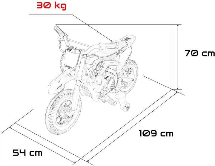 Motor elektryczny dla dzieci Honda CFR450R 1-osobowy Niebieski (5903864960303) - obraz 6