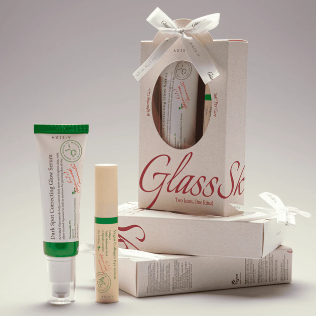 Набор для сияния и увлажнения кожи Axis-Y Glass Skin Duo Set (Glow Serum 50 мл + Eye Serum 10 мл) - изображение 4